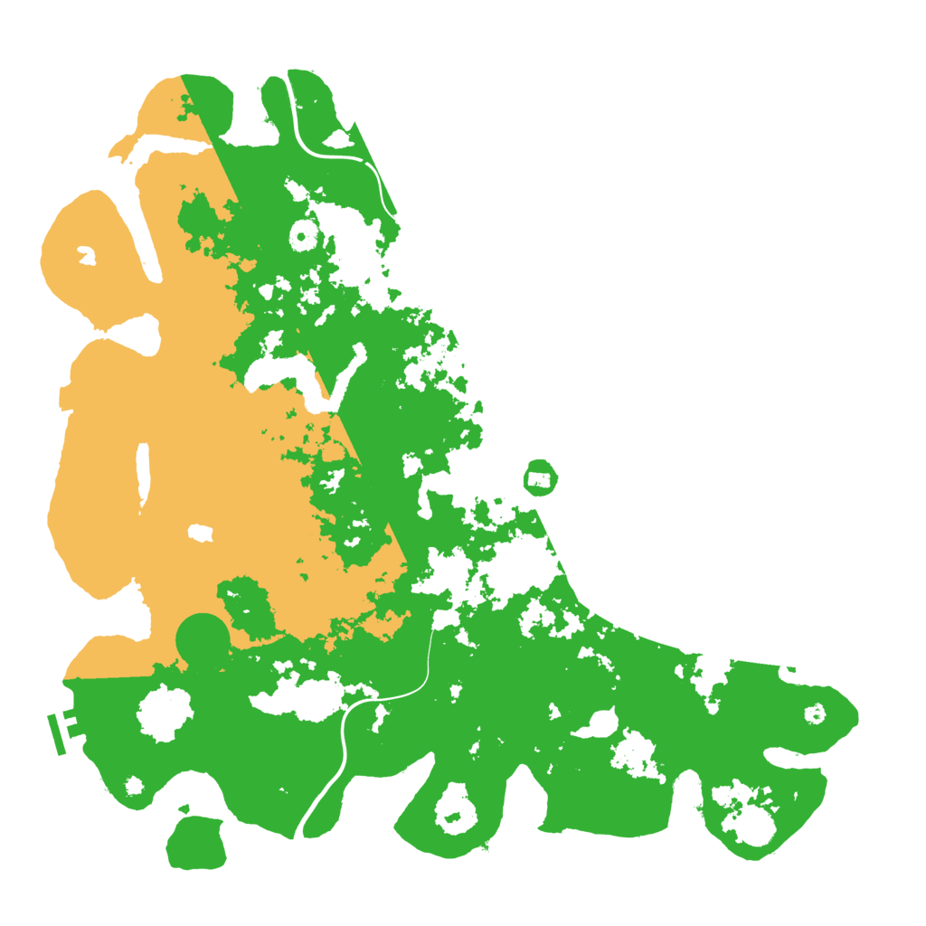Biome Rust Map: Procedural Map, Size: 4500, Seed: 458725609
