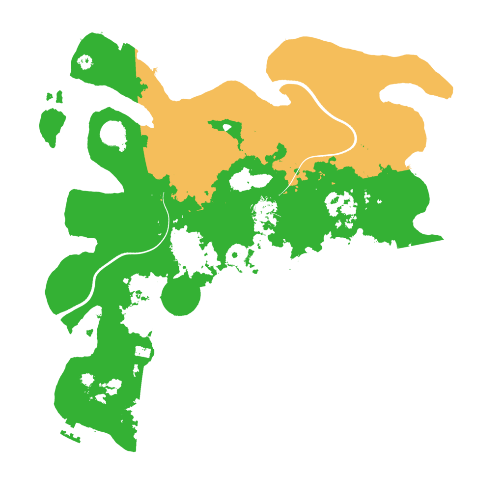 Biome Rust Map: Procedural Map, Size: 3500, Seed: 310975339