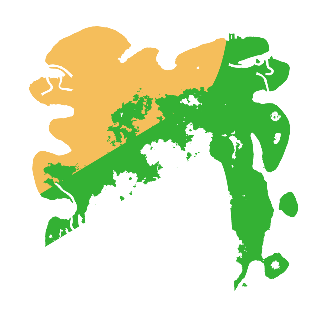 Biome Rust Map: Procedural Map, Size: 3500, Seed: 14081070