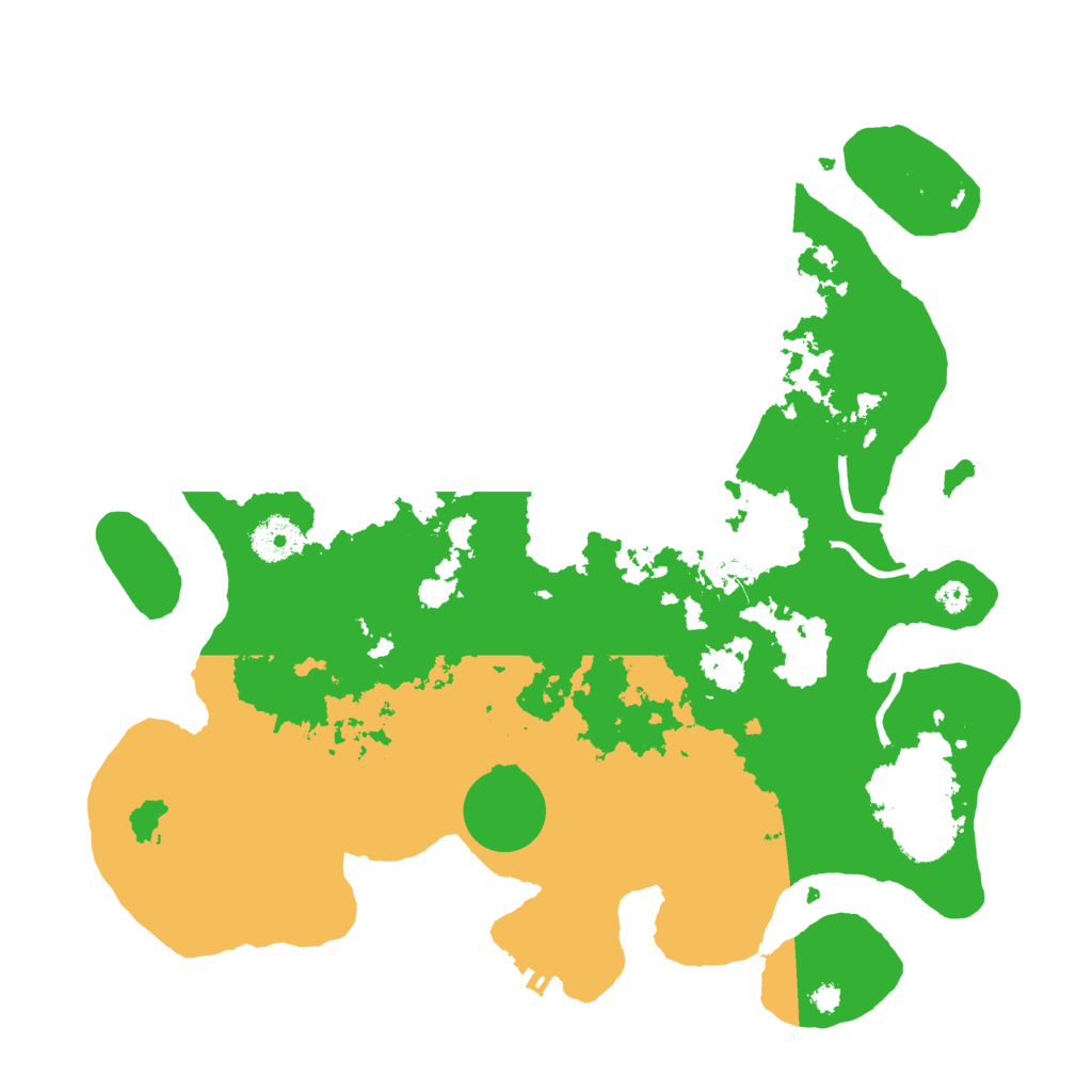 Biome Rust Map: Procedural Map, Size: 3500, Seed: 28241518