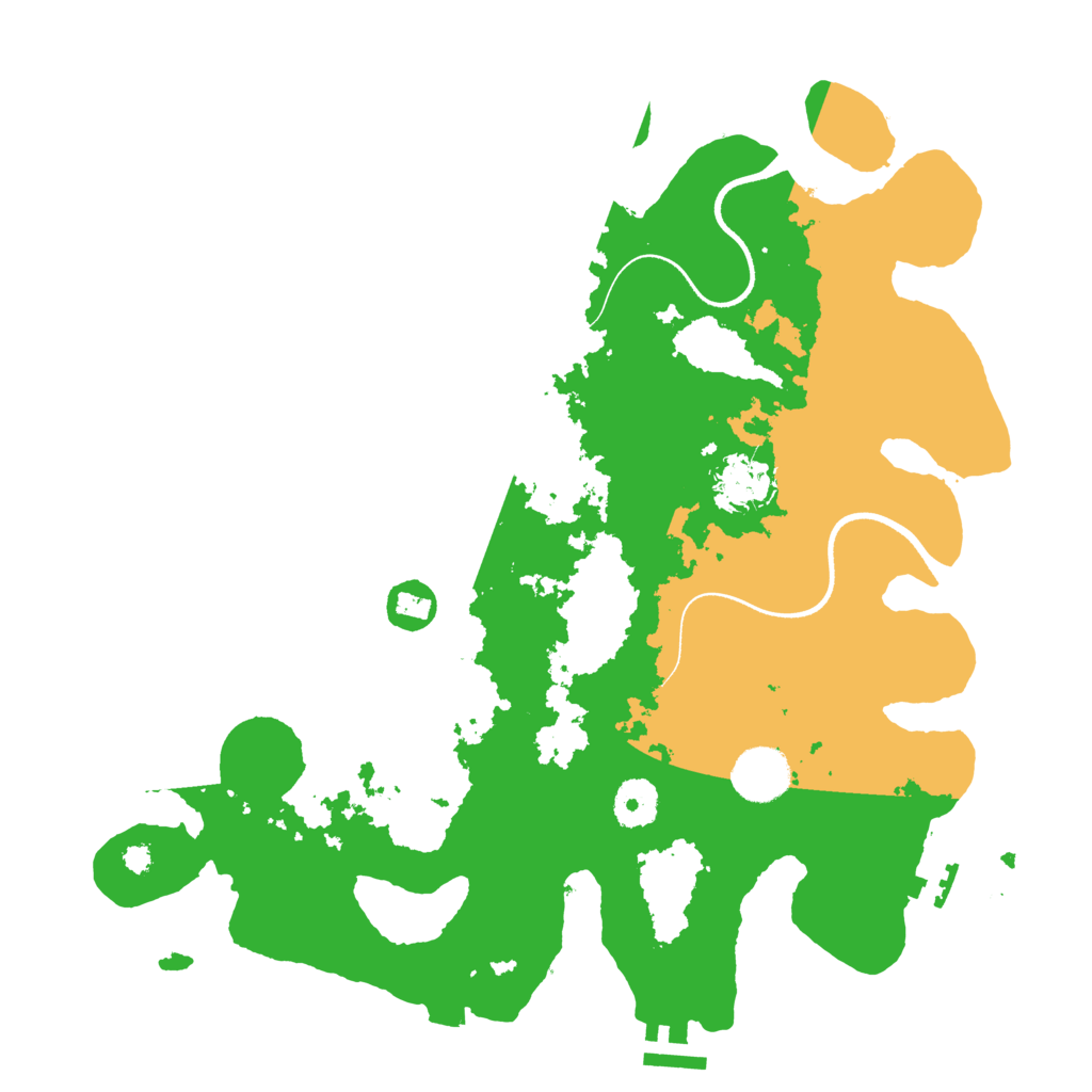 Biome Rust Map: Procedural Map, Size: 3500, Seed: 22548010