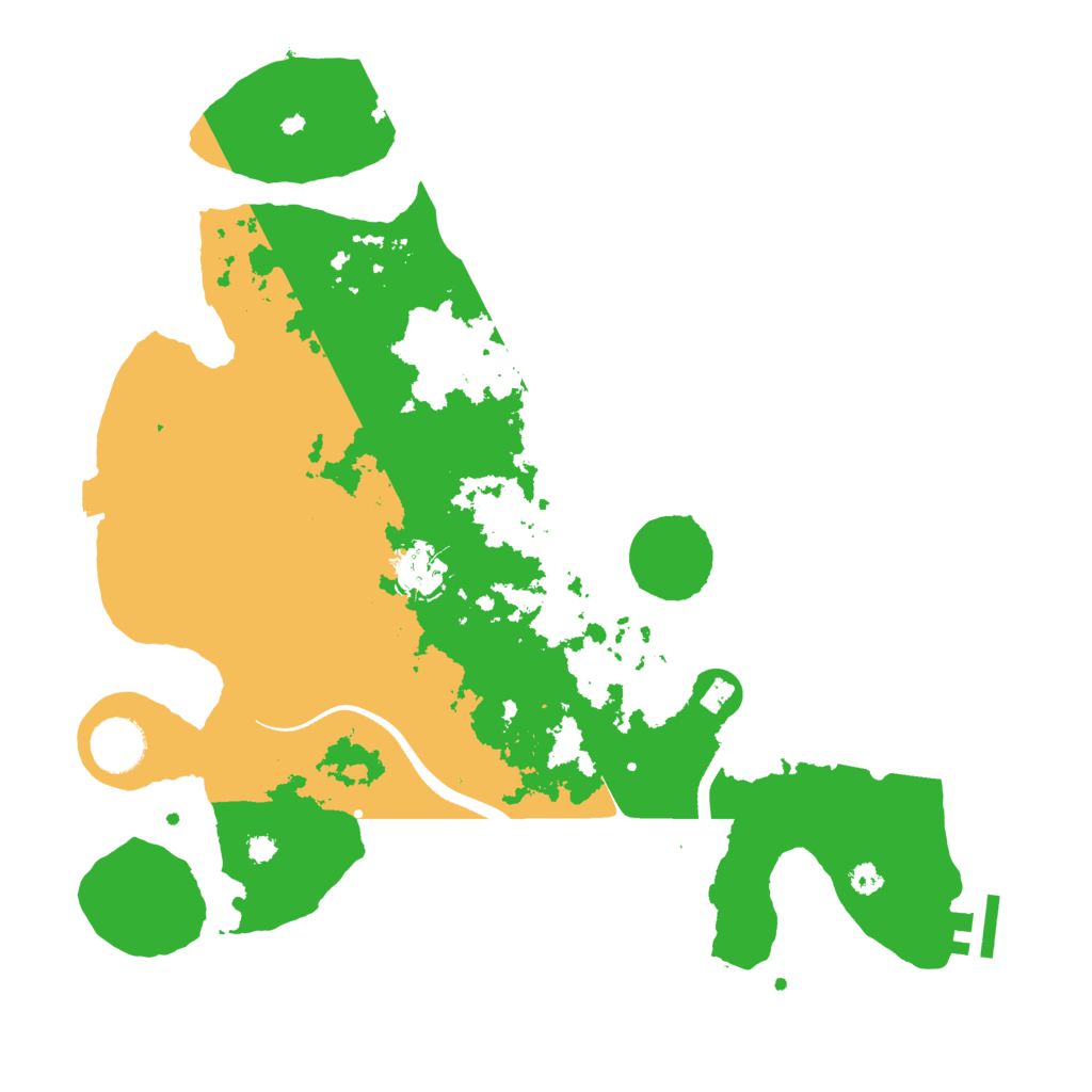 Biome Rust Map: Procedural Map, Size: 3500, Seed: 70357593