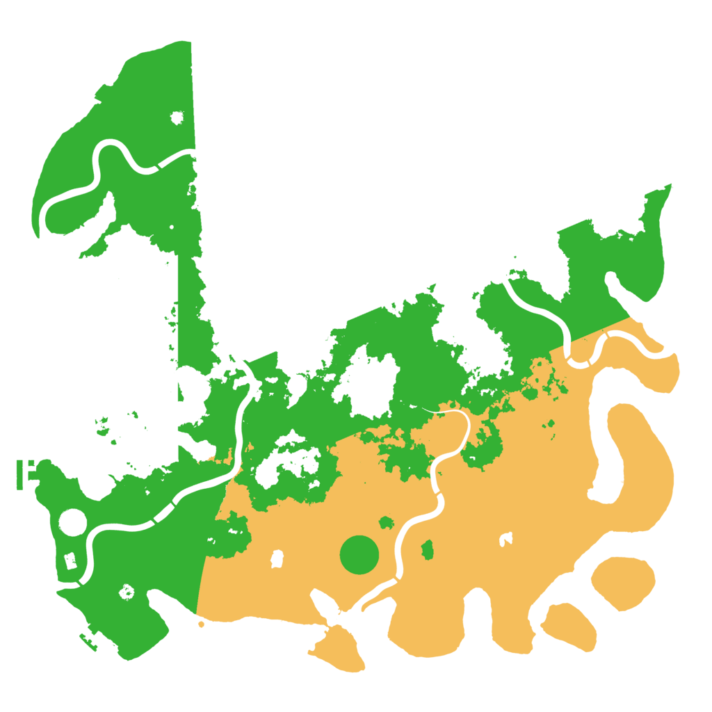 Biome Rust Map: Procedural Map, Size: 4800, Seed: 263599537