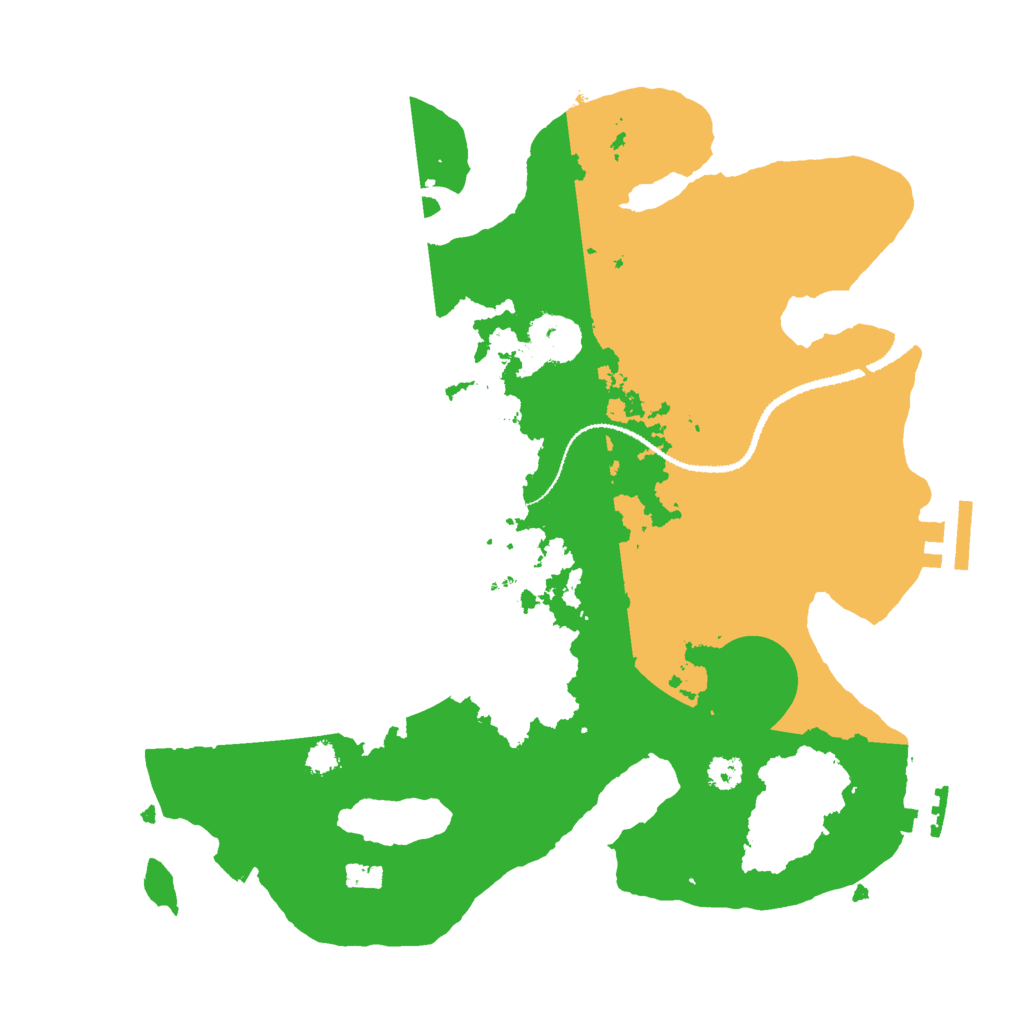 Biome Rust Map: Procedural Map, Size: 3000, Seed: 65455277