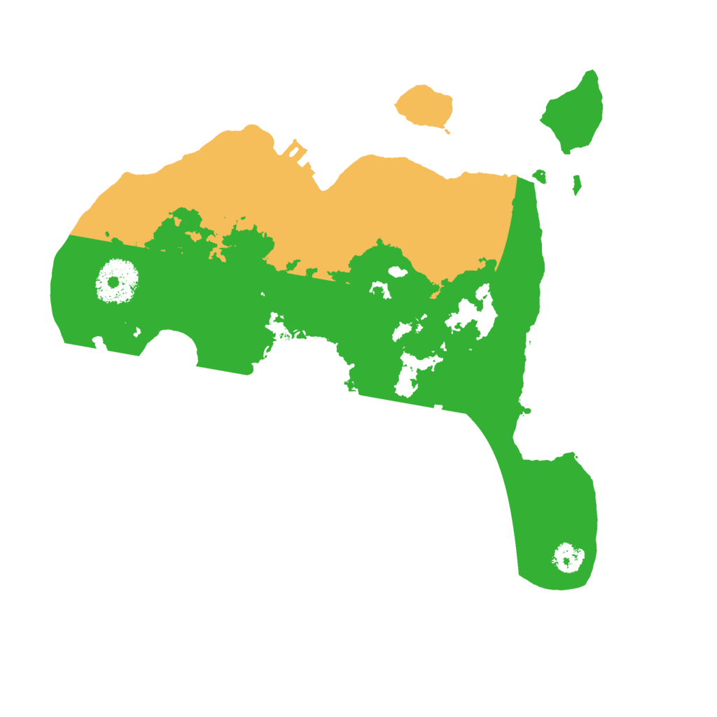 Biome Rust Map: Procedural Map, Size: 2500, Seed: 81268449
