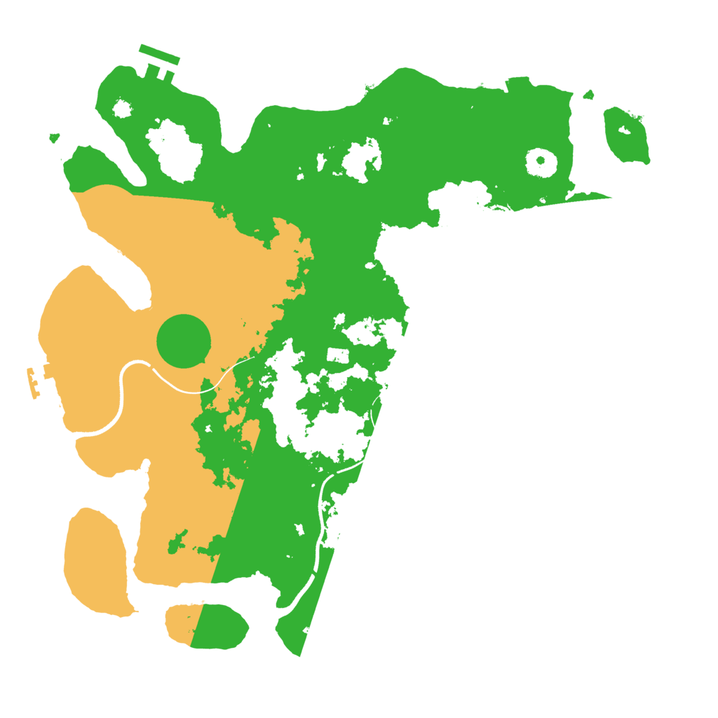 Biome Rust Map: Procedural Map, Size: 3500, Seed: 1668581973