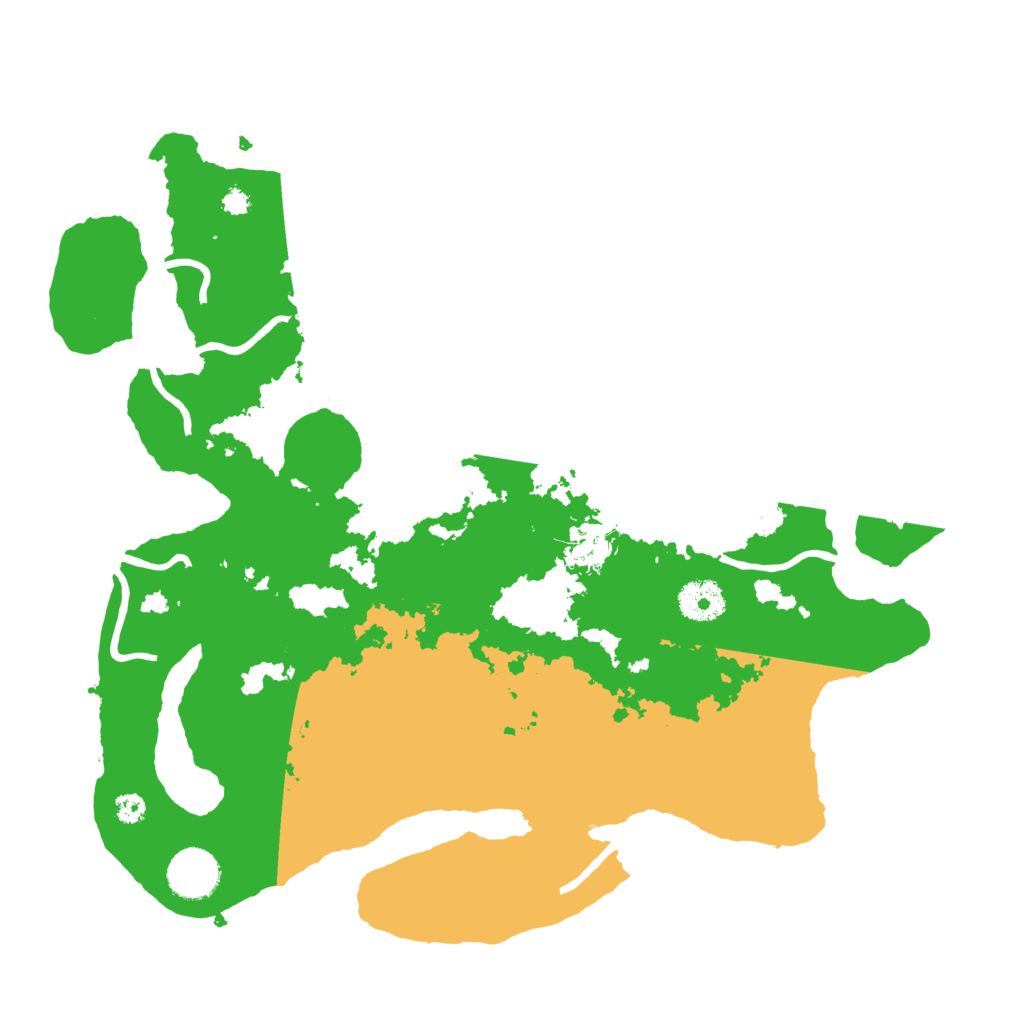 Biome Rust Map: Procedural Map, Size: 3500, Seed: 88278506