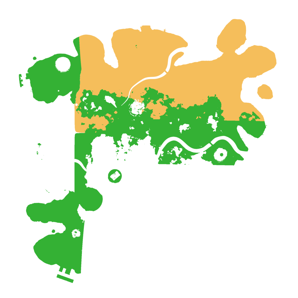 Biome Rust Map: Procedural Map, Size: 3500, Seed: 50200267
