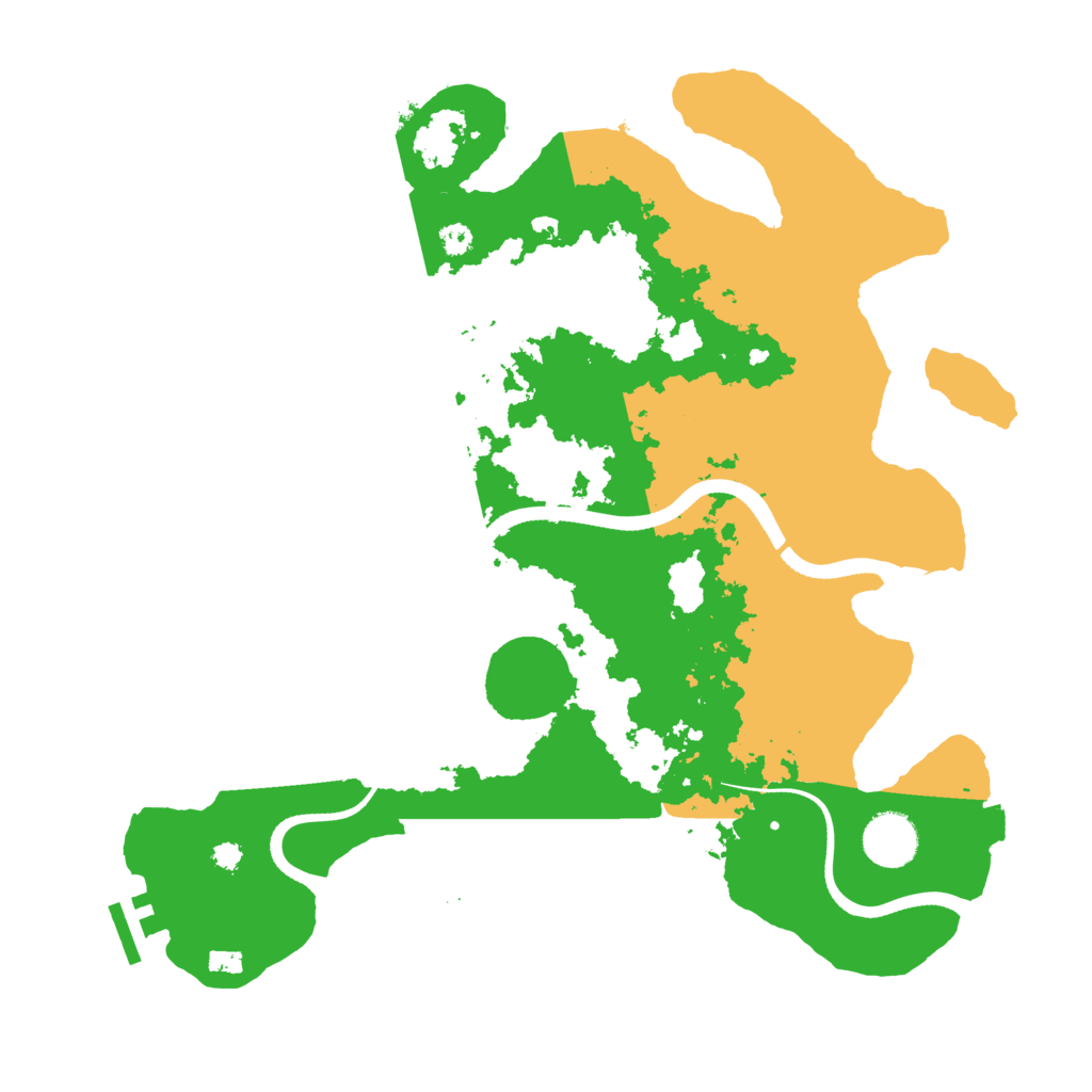 Biome Rust Map: Procedural Map, Size: 3500, Seed: 78424347