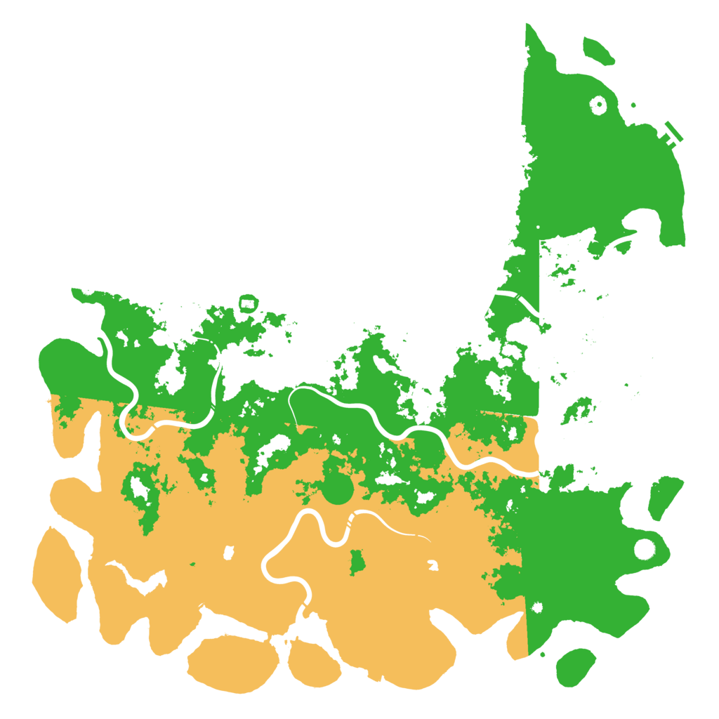 Biome Rust Map: Procedural Map, Size: 6000, Seed: 77117744