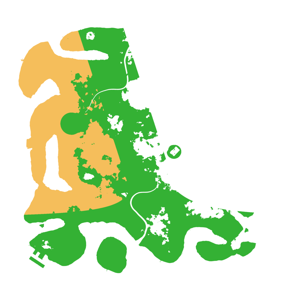 Biome Rust Map: Procedural Map, Size: 3500, Seed: 55538616