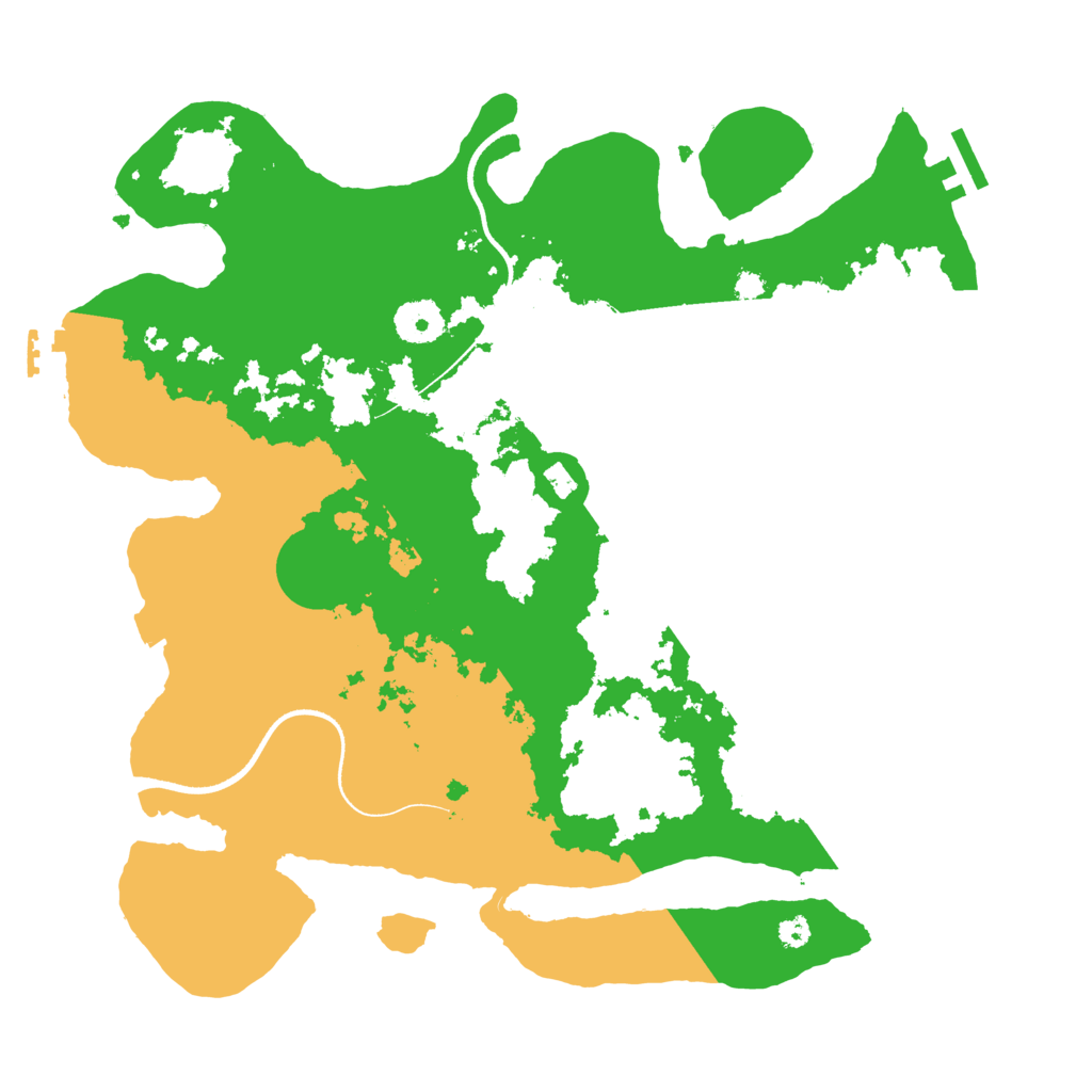 Biome Rust Map: Procedural Map, Size: 3500, Seed: 39170474