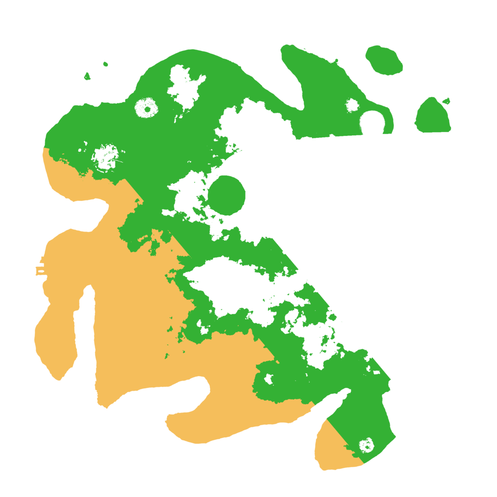Biome Rust Map: Procedural Map, Size: 3500, Seed: 93870466