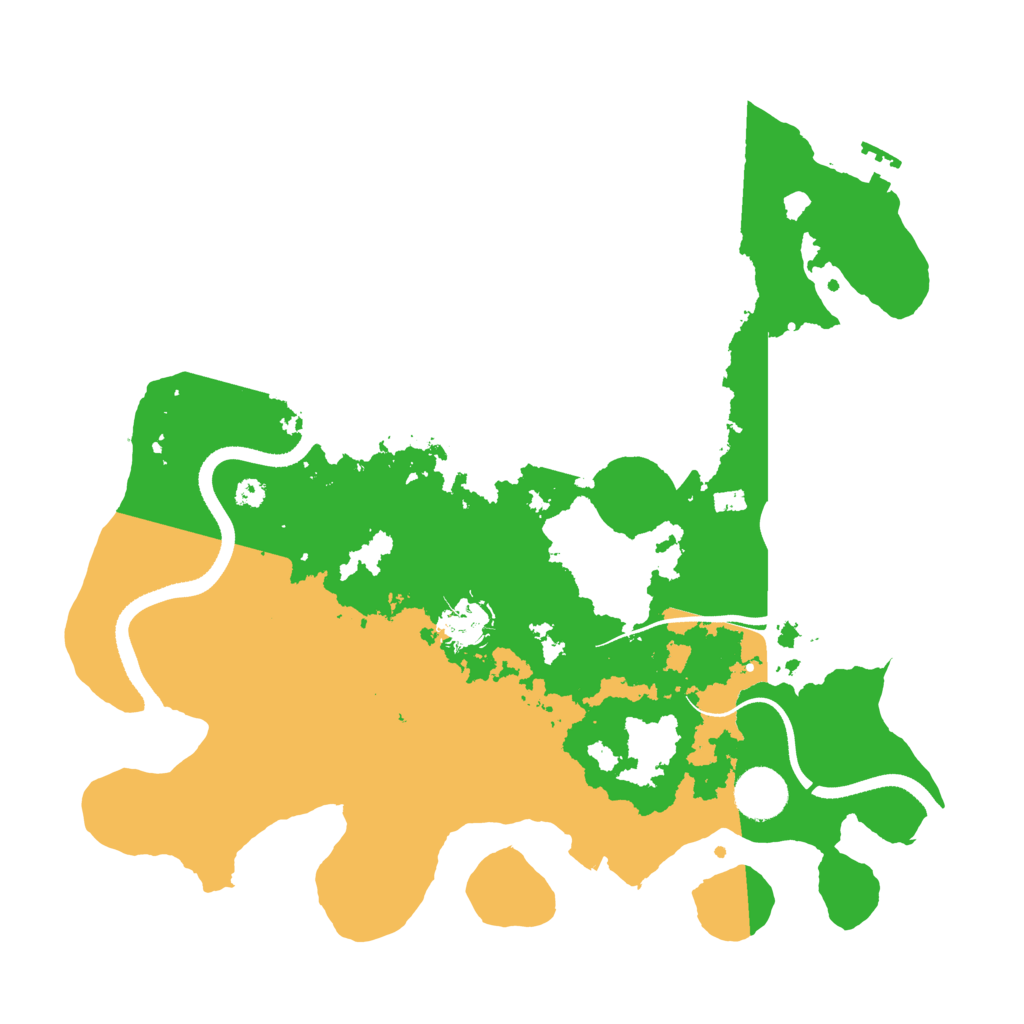 Biome Rust Map: Procedural Map, Size: 3500, Seed: 58522561