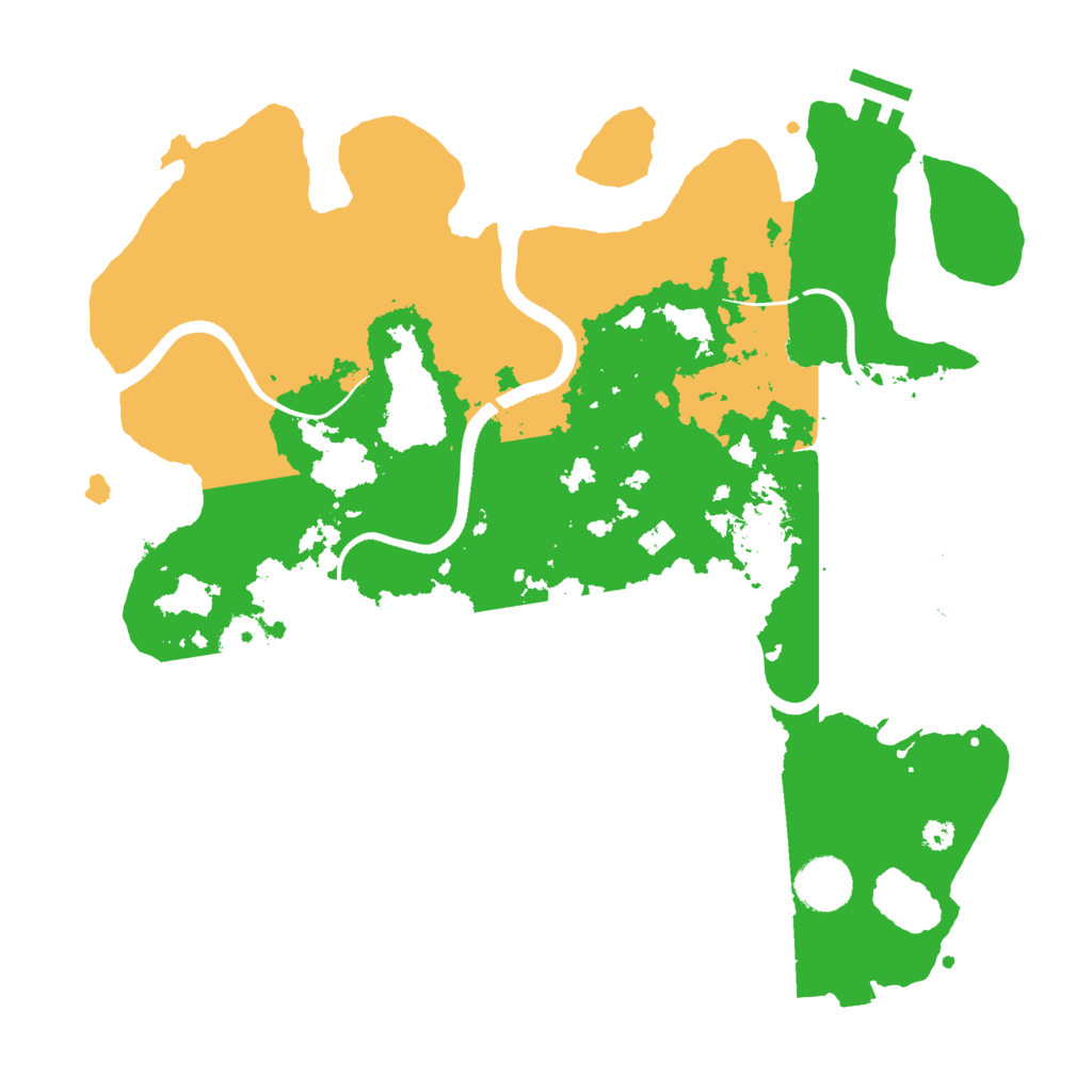 Biome Rust Map: Procedural Map, Size: 3500, Seed: 37720115