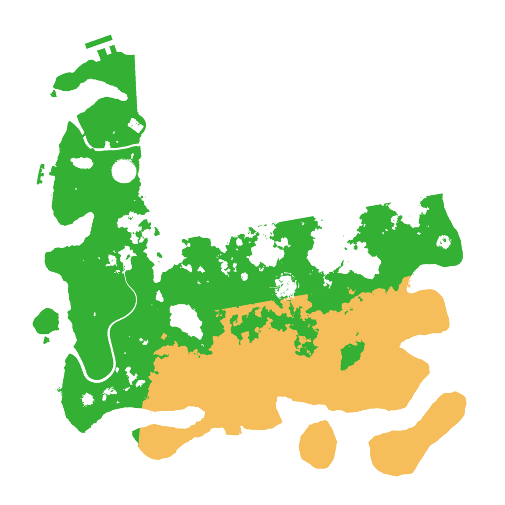 Biome Rust Map: Procedural Map, Size: 3700, Seed: 15102022