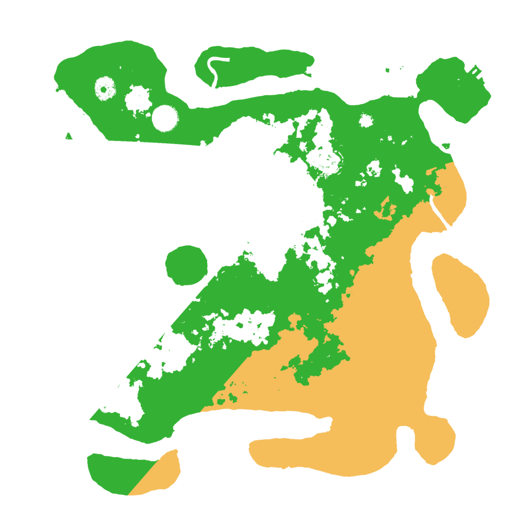 Biome Rust Map: Procedural Map, Size: 3500, Seed: 10738334