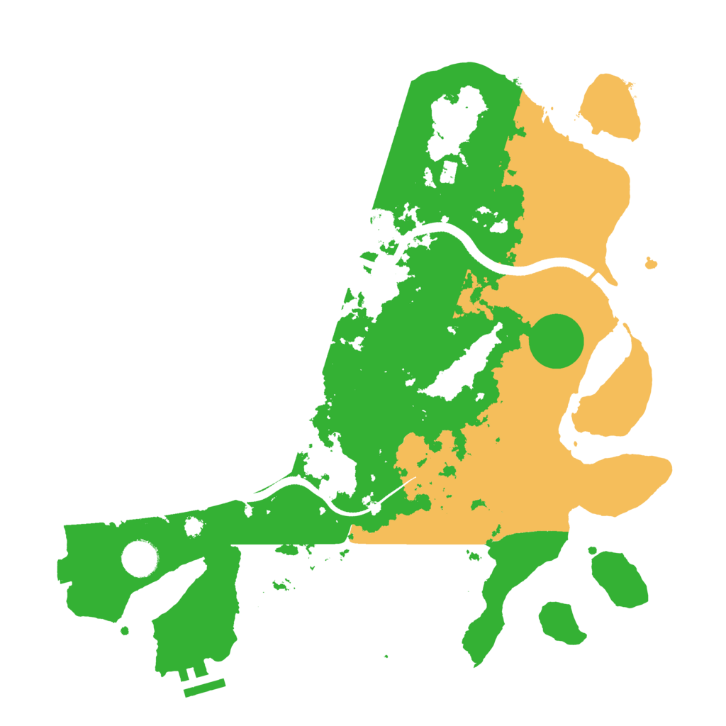Biome Rust Map: Procedural Map, Size: 3500, Seed: 68287065