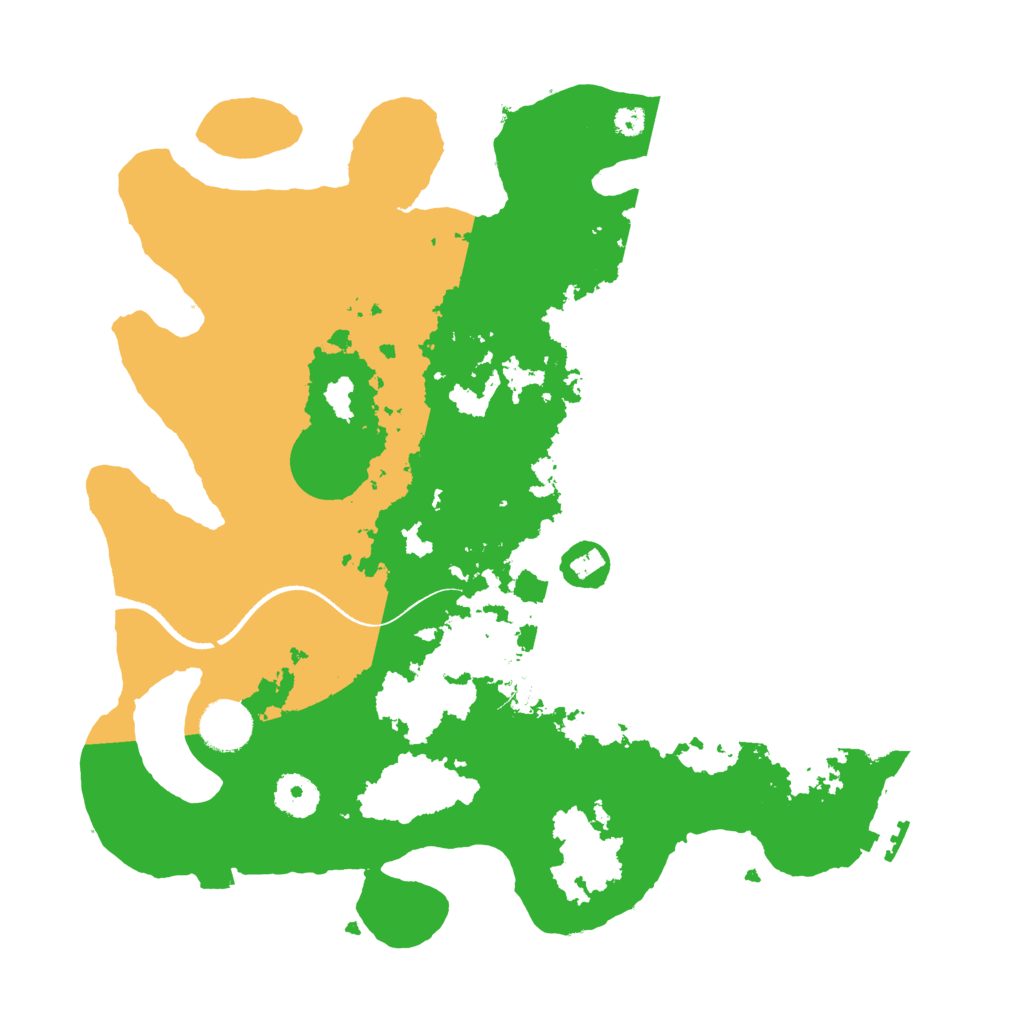 Biome Rust Map: Procedural Map, Size: 3500, Seed: 22136145