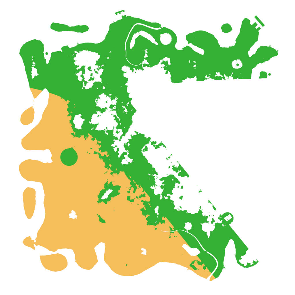 Biome Rust Map: Procedural Map, Size: 4500, Seed: 1200743178