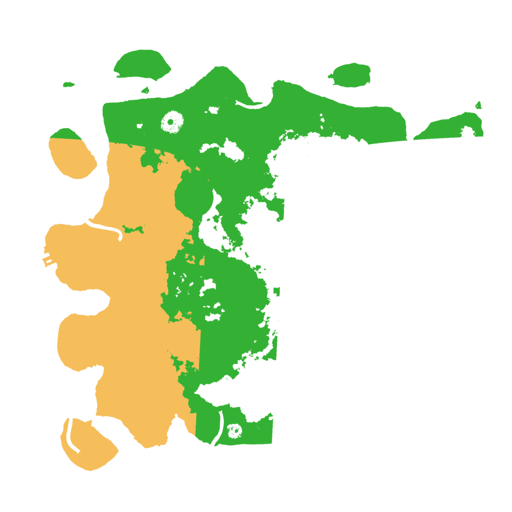 Biome Rust Map: Procedural Map, Size: 3500, Seed: 32821137