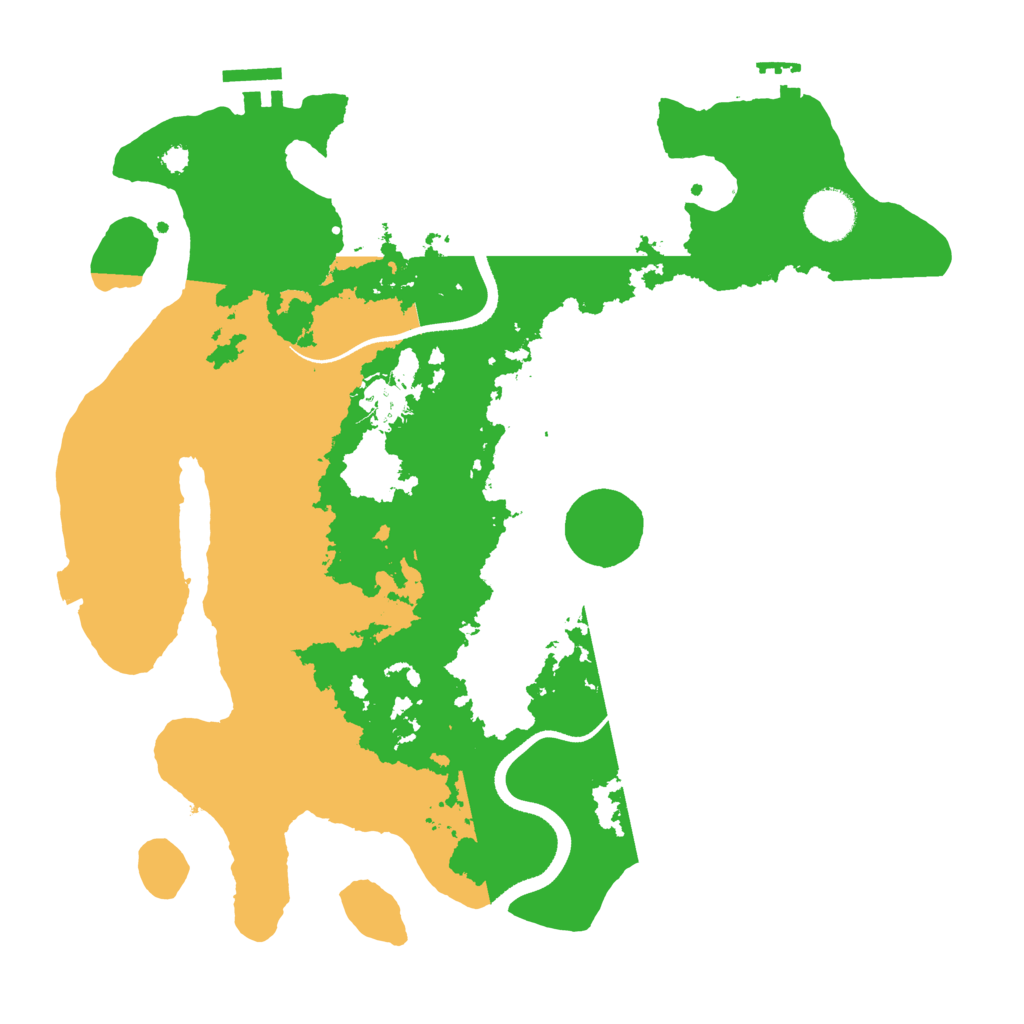 Biome Rust Map: Procedural Map, Size: 3500, Seed: 71245513