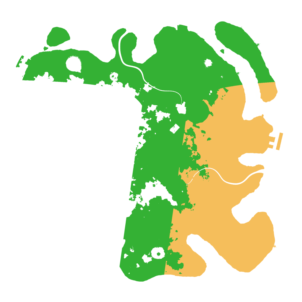 Biome Rust Map: Procedural Map, Size: 3500, Seed: 91757757