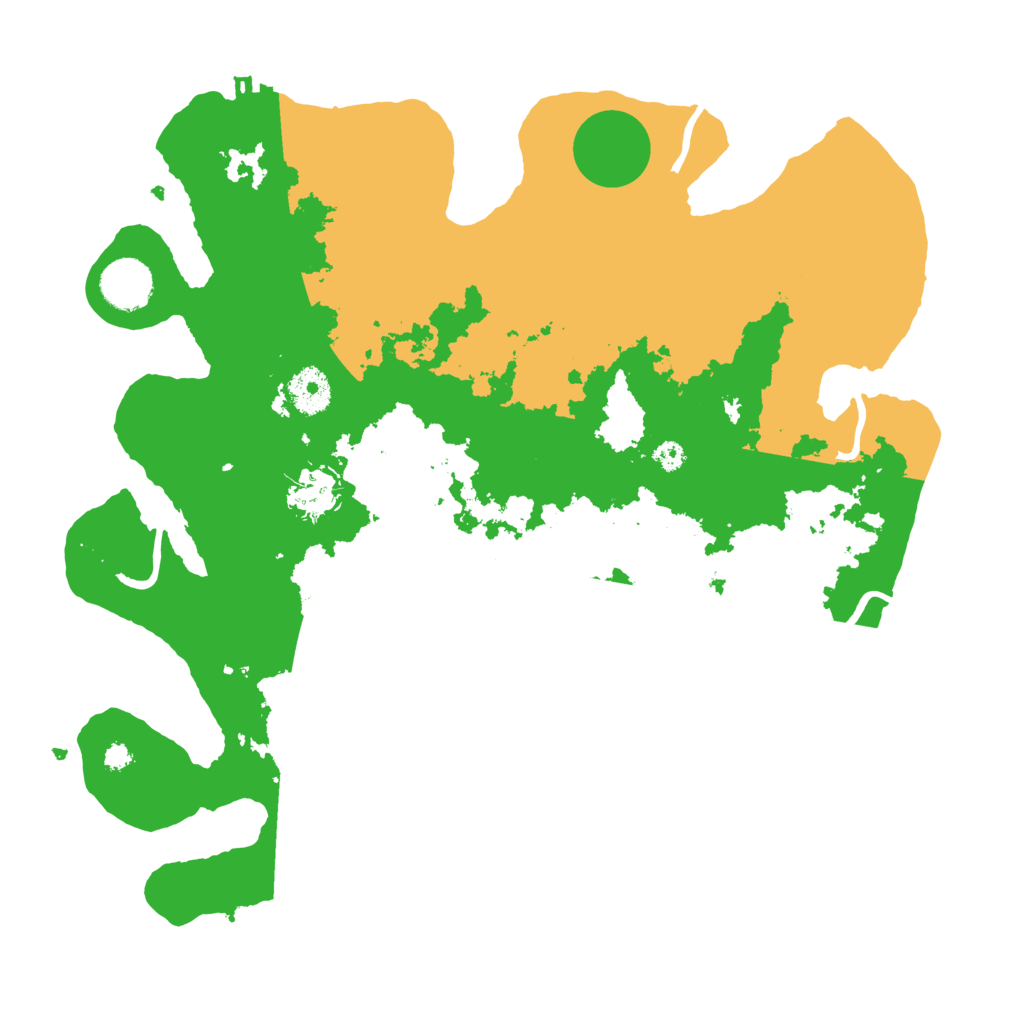 Biome Rust Map: Procedural Map, Size: 3500, Seed: 18251227