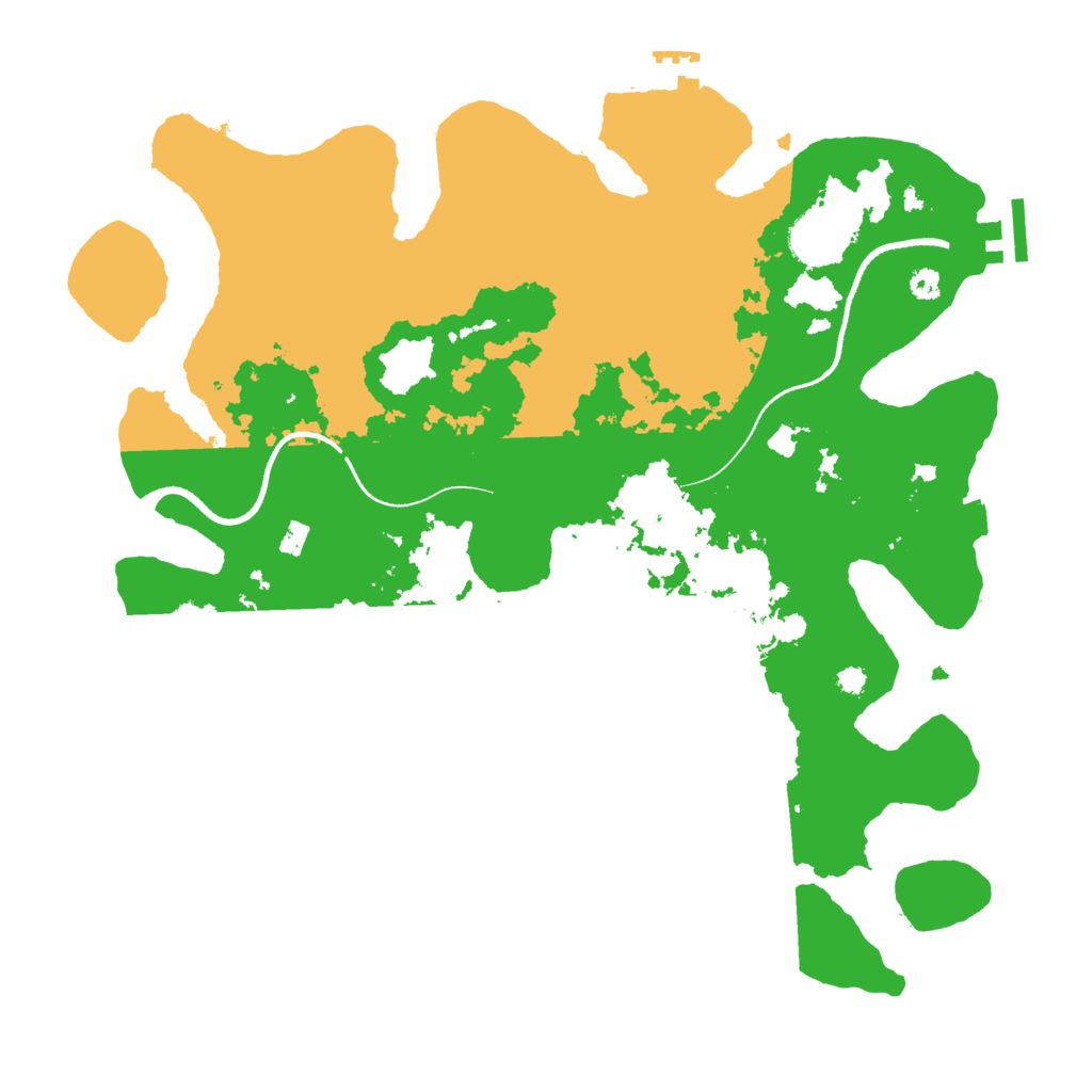 Biome Rust Map: Procedural Map, Size: 3500, Seed: 34417797