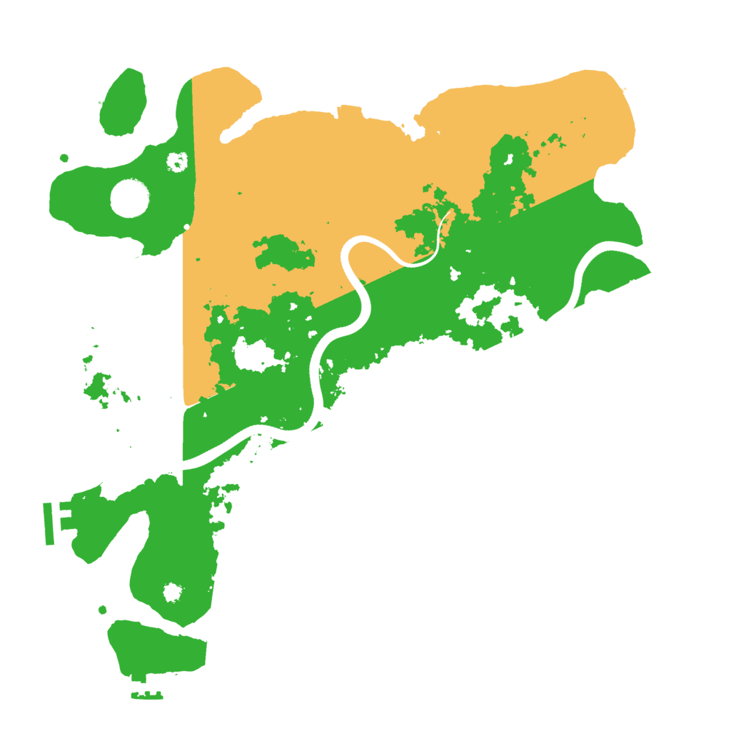 Biome Rust Map: Procedural Map, Size: 3500, Seed: 47400413
