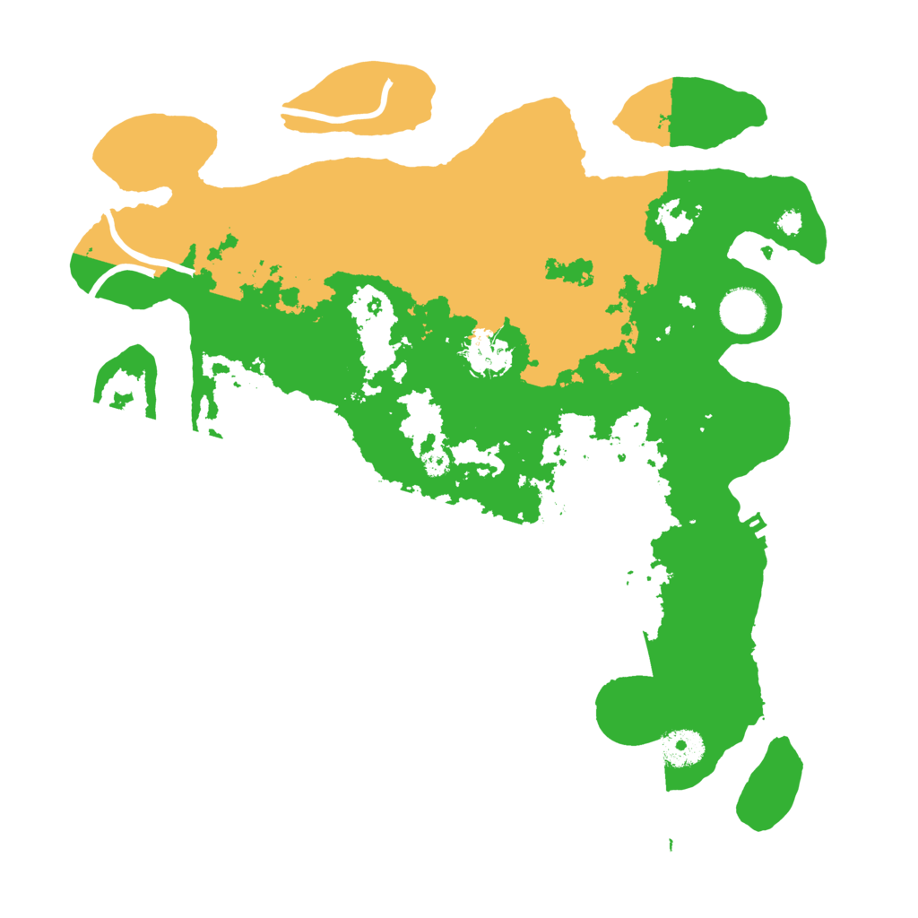 Biome Rust Map: Procedural Map, Size: 3500, Seed: 7437854