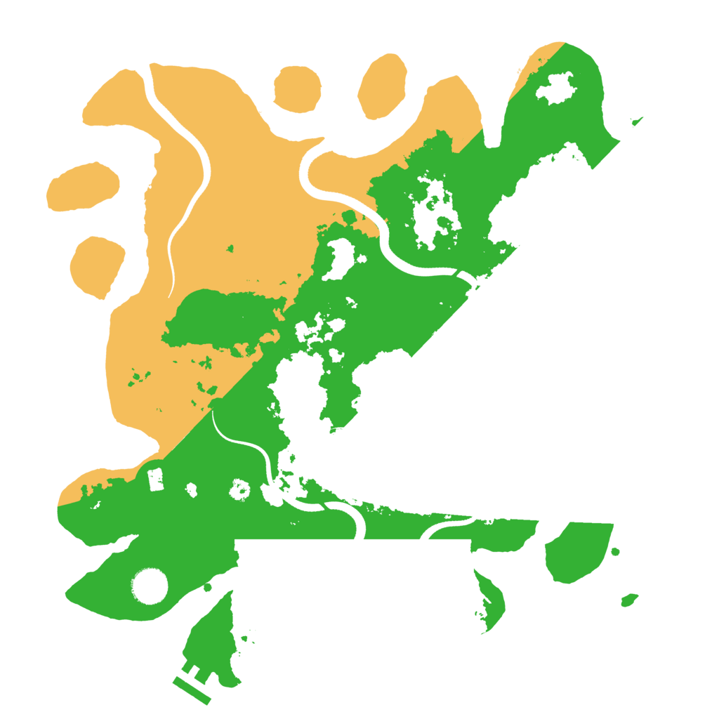 Biome Rust Map: Procedural Map, Size: 3500, Seed: 89675874