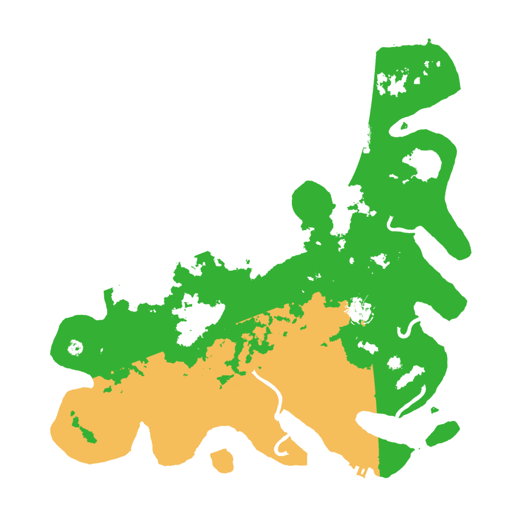 Biome Rust Map: Procedural Map, Size: 3500, Seed: 12411849