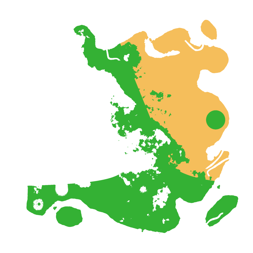 Biome Rust Map: Procedural Map, Size: 3500, Seed: 60540749