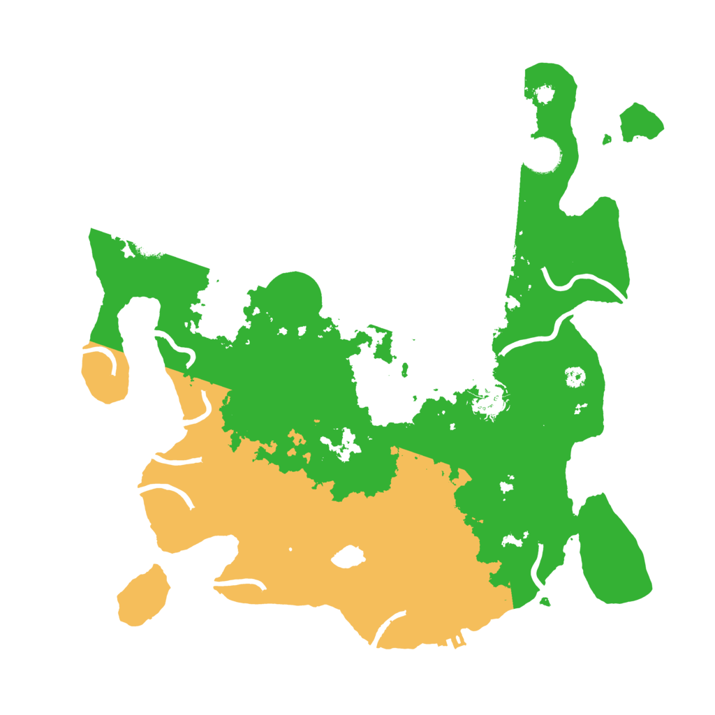 Biome Rust Map: Procedural Map, Size: 3500, Seed: 5911652