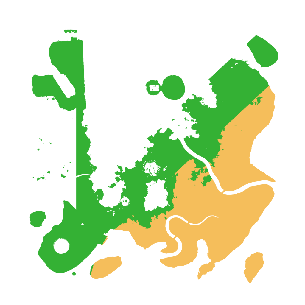 Biome Rust Map: Procedural Map, Size: 3500, Seed: 6918469