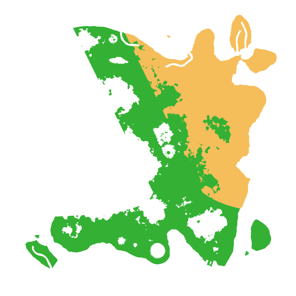 Biome Rust Map: Procedural Map, Size: 3500, Seed: 34387607