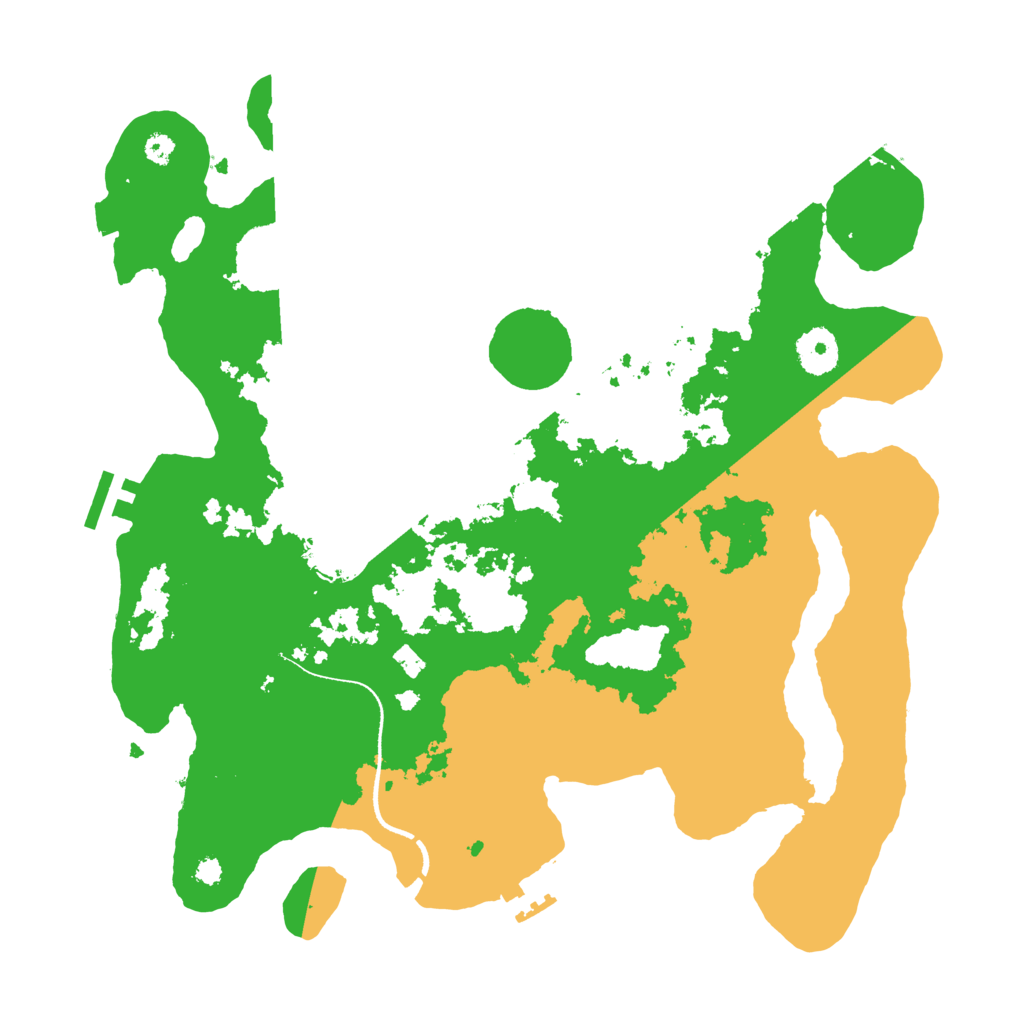 Biome Rust Map: Procedural Map, Size: 3500, Seed: 11813210