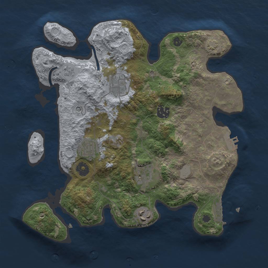 Rust Map: Procedural Map, Size: 3003, Seed: 900, 13 Monuments