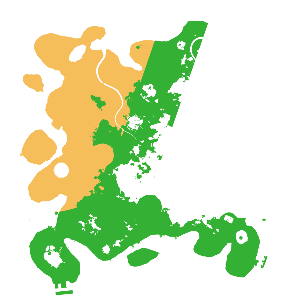 Biome Rust Map: Procedural Map, Size: 3500, Seed: 50819934