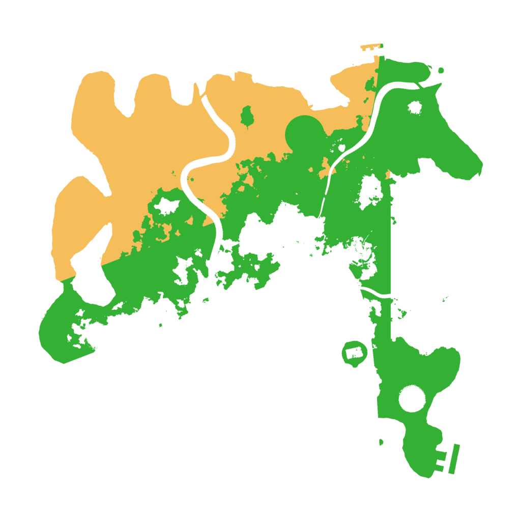 Biome Rust Map: Procedural Map, Size: 3500, Seed: 22996710