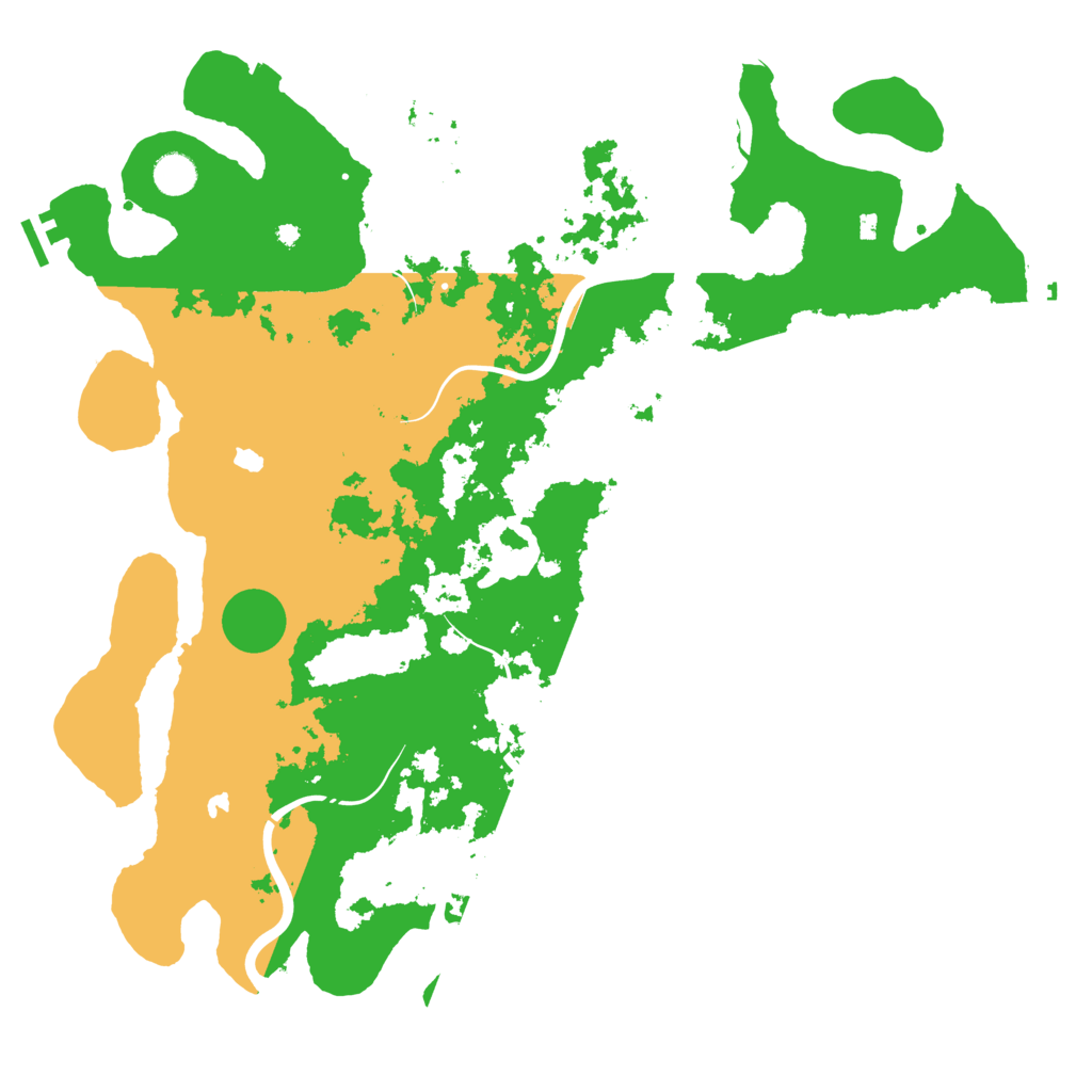 Biome Rust Map: Procedural Map, Size: 4500, Seed: 398097938