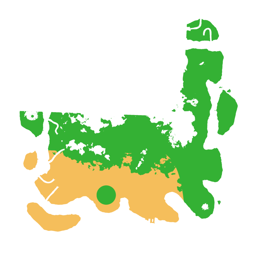 Biome Rust Map: Procedural Map, Size: 3500, Seed: 93474617