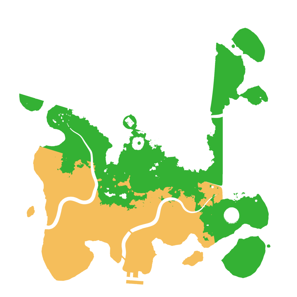Biome Rust Map: Procedural Map, Size: 3500, Seed: 81736192