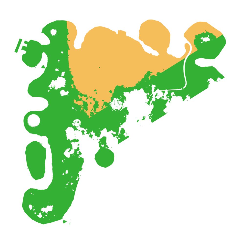 Biome Rust Map: Procedural Map, Size: 3500, Seed: 39633148