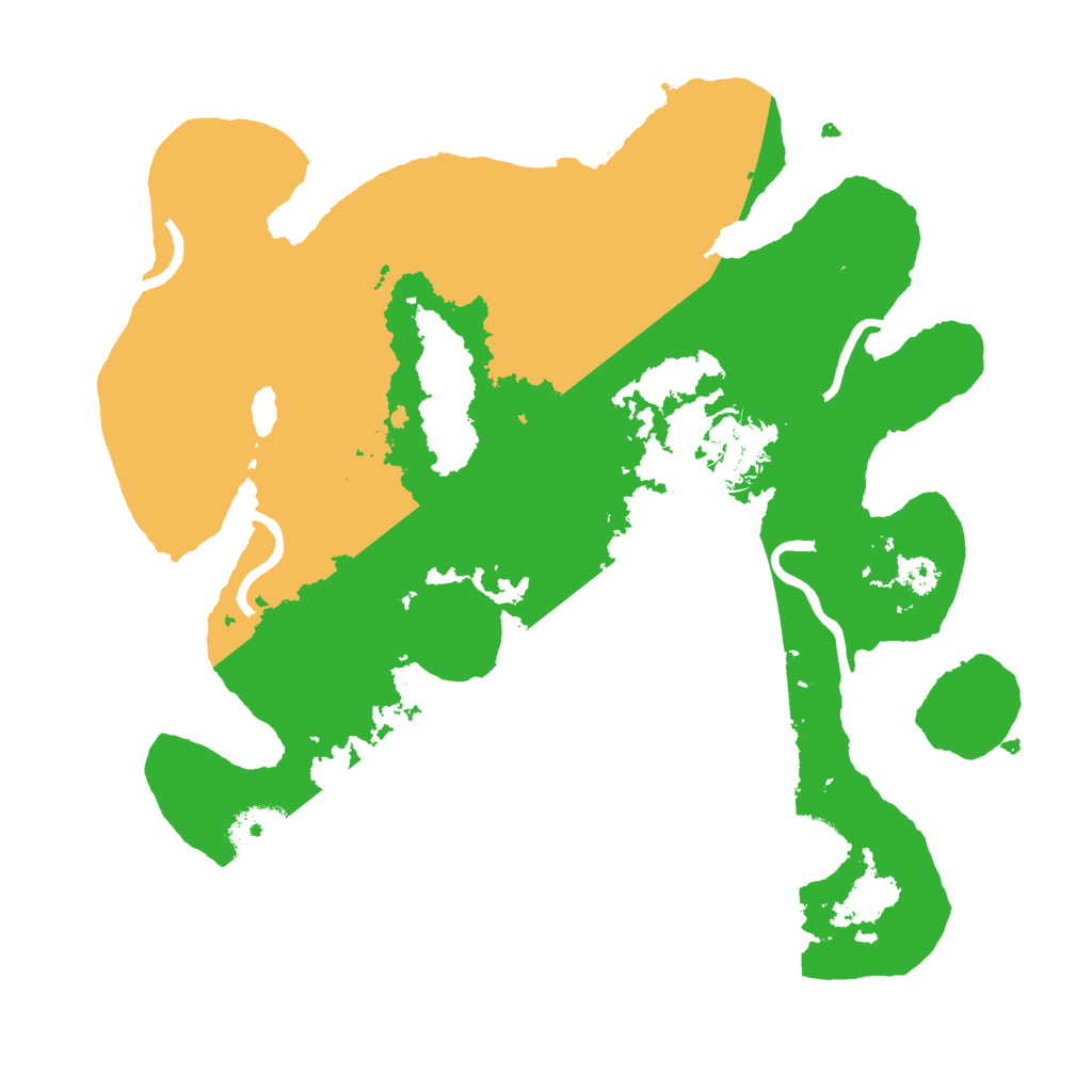 Biome Rust Map: Procedural Map, Size: 3000, Seed: 58721