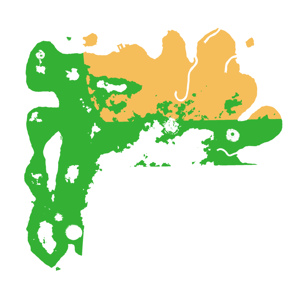 Biome Rust Map: Procedural Map, Size: 3500, Seed: 50610725