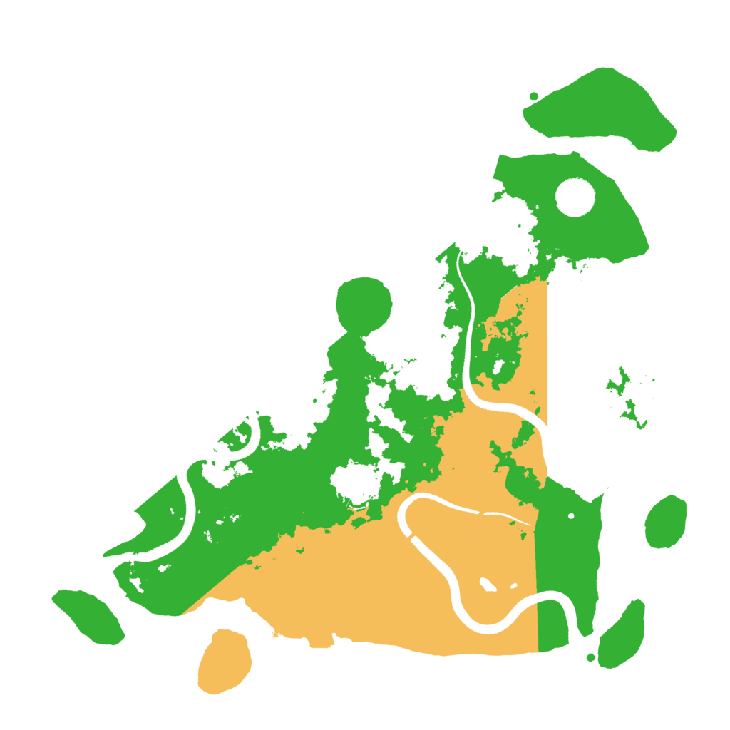 Biome Rust Map: Procedural Map, Size: 3500, Seed: 79647061