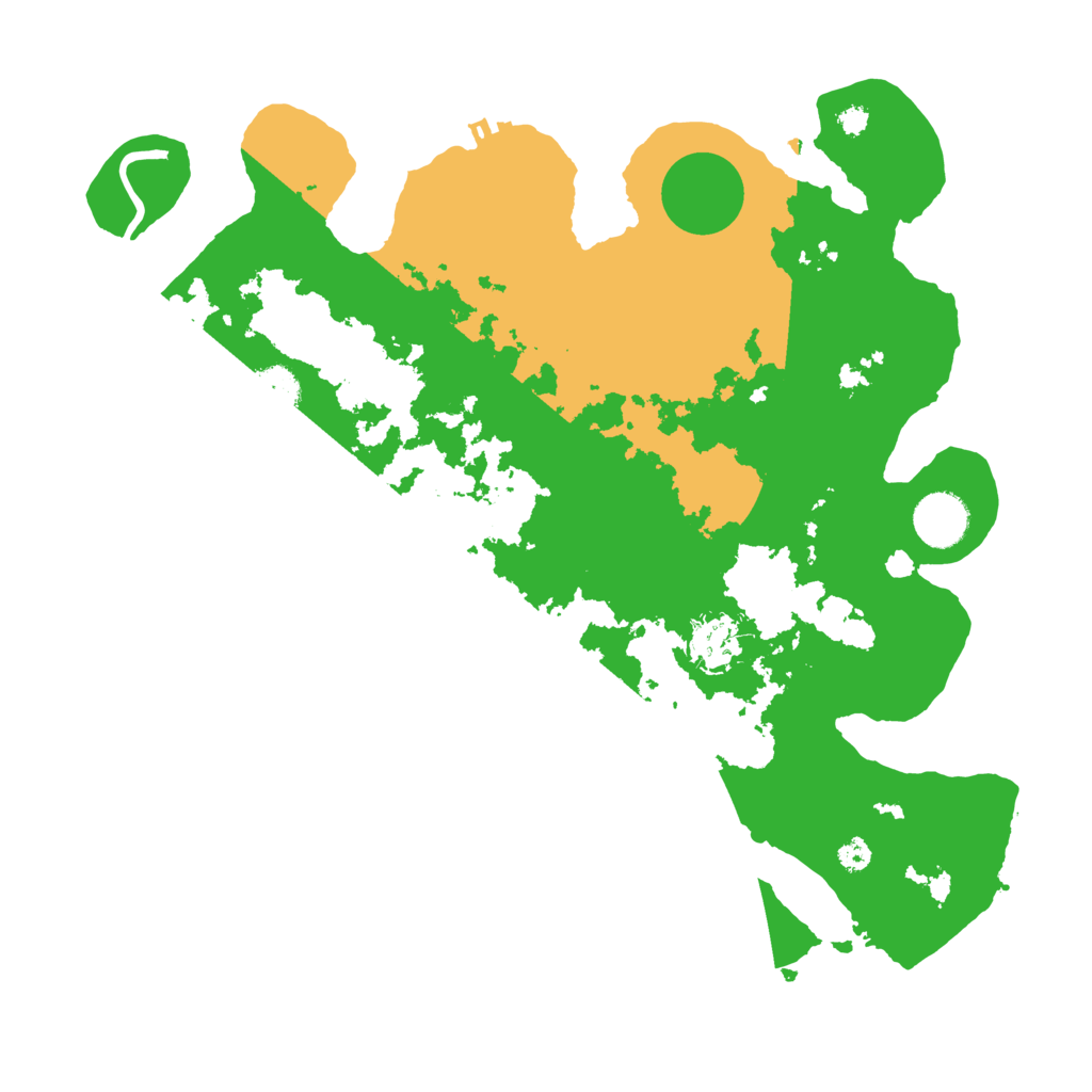 Biome Rust Map: Procedural Map, Size: 3500, Seed: 92199116