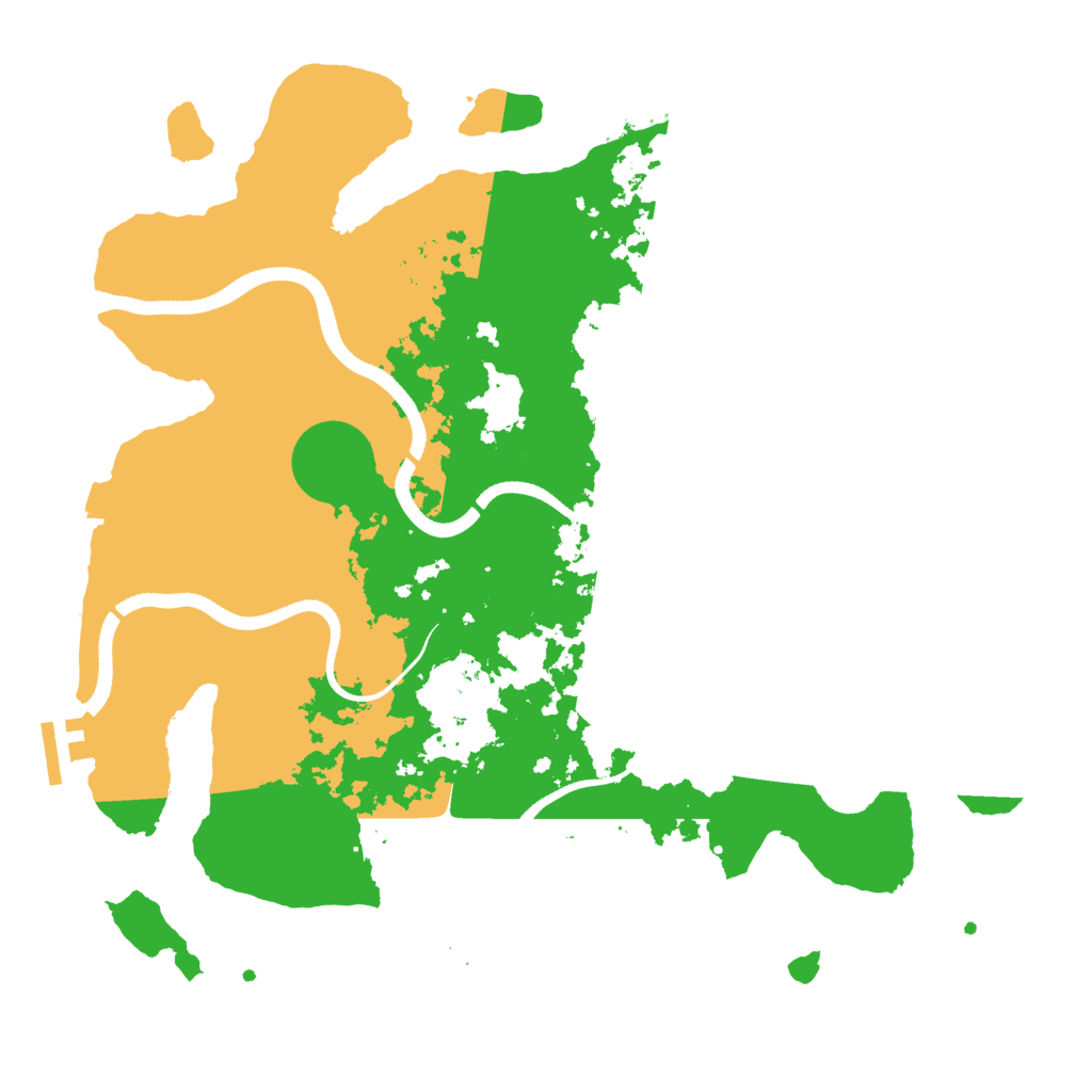 Biome Rust Map: Procedural Map, Size: 3500, Seed: 28216598